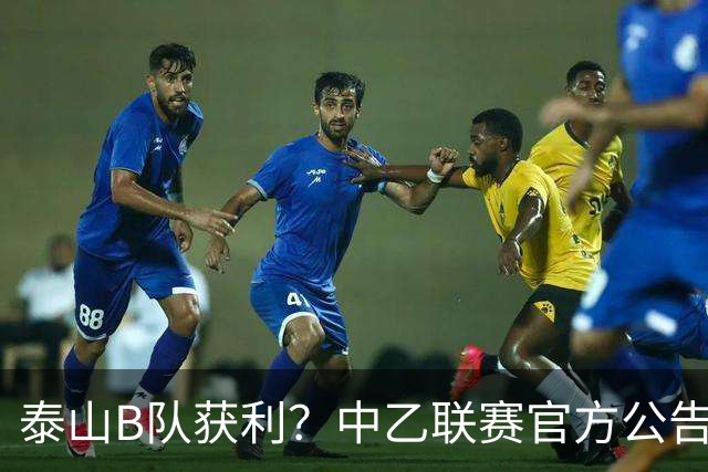泰山B队获利？中乙联赛官方公告，沪媒：海港B队冲甲难了